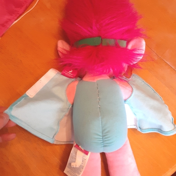 2019 BUILD A BEAR WORKSHOP 25" TROLLS, QUEEN POPPY With Pink B-A-B CINCH SACK. - Picture 4 of 13